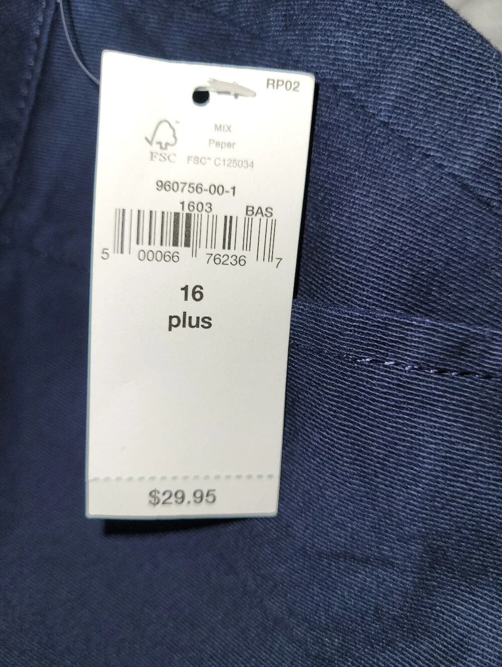 Gap Unisex Kids Size 16 Plus Uniform Shorts Navy Blue Adjustable Waist Cotton